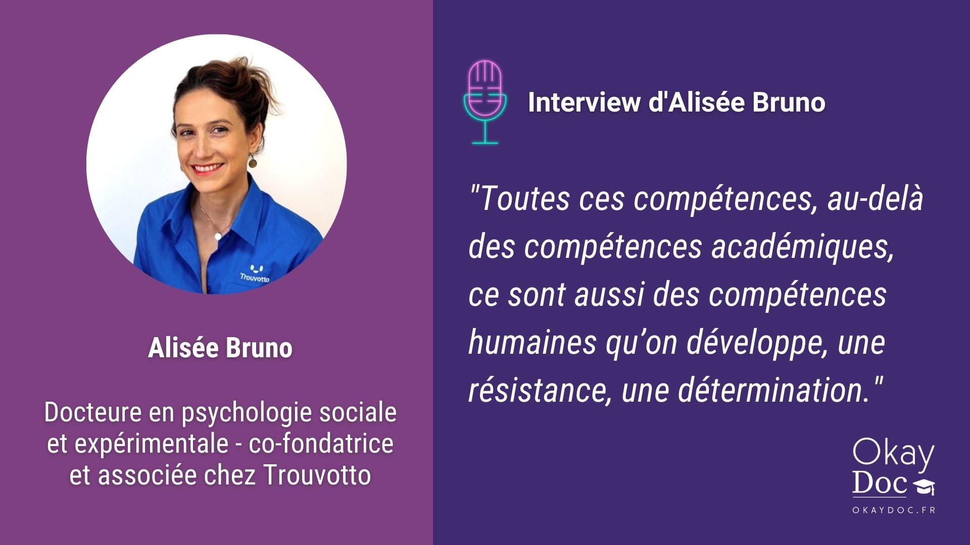 Psychologie sociale : interview avec Alisée Bruno, co-fondatrice de la startup Trouvotto Psychologie sociale : interview avec Alisée Bruno