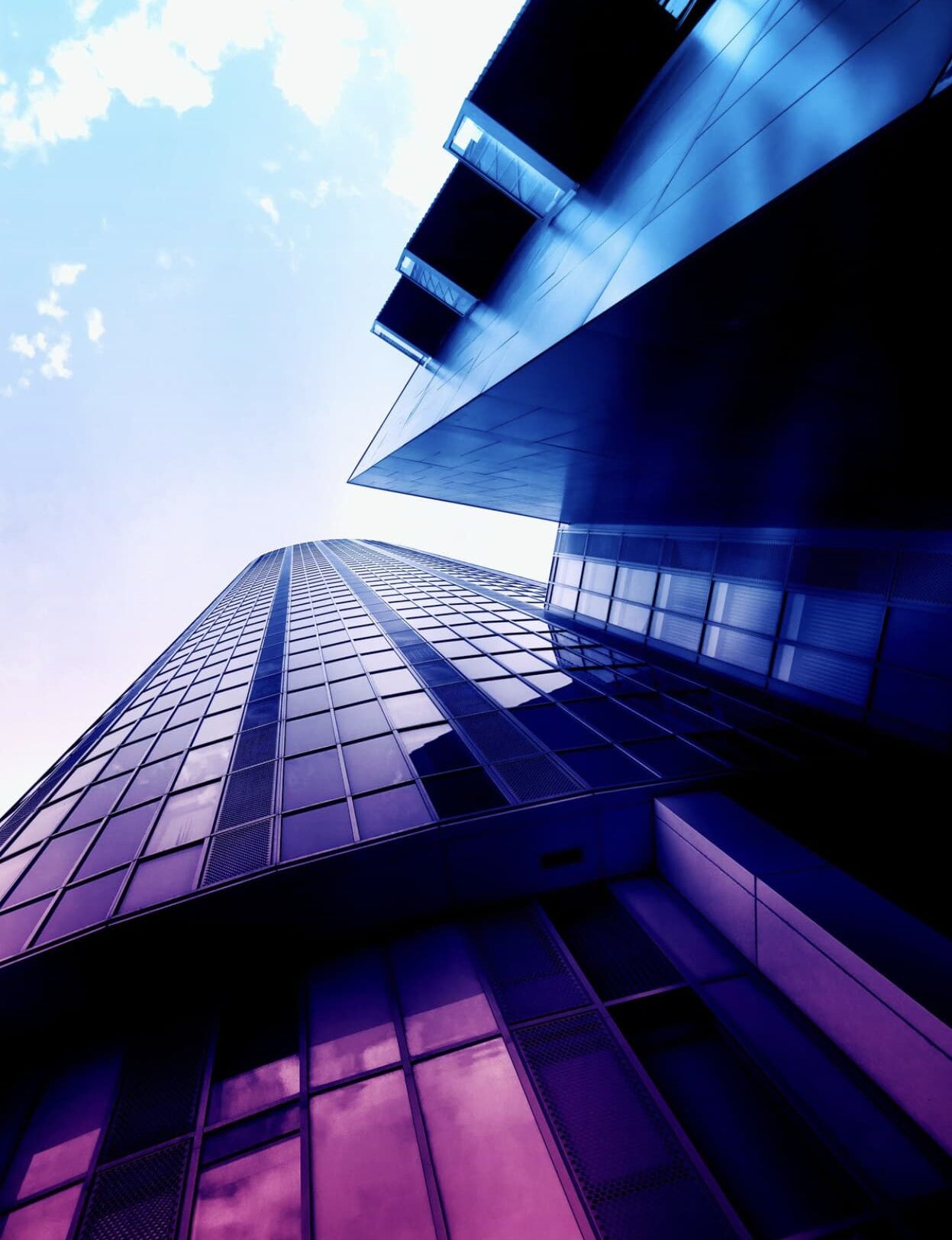cropped building sky purple cloud