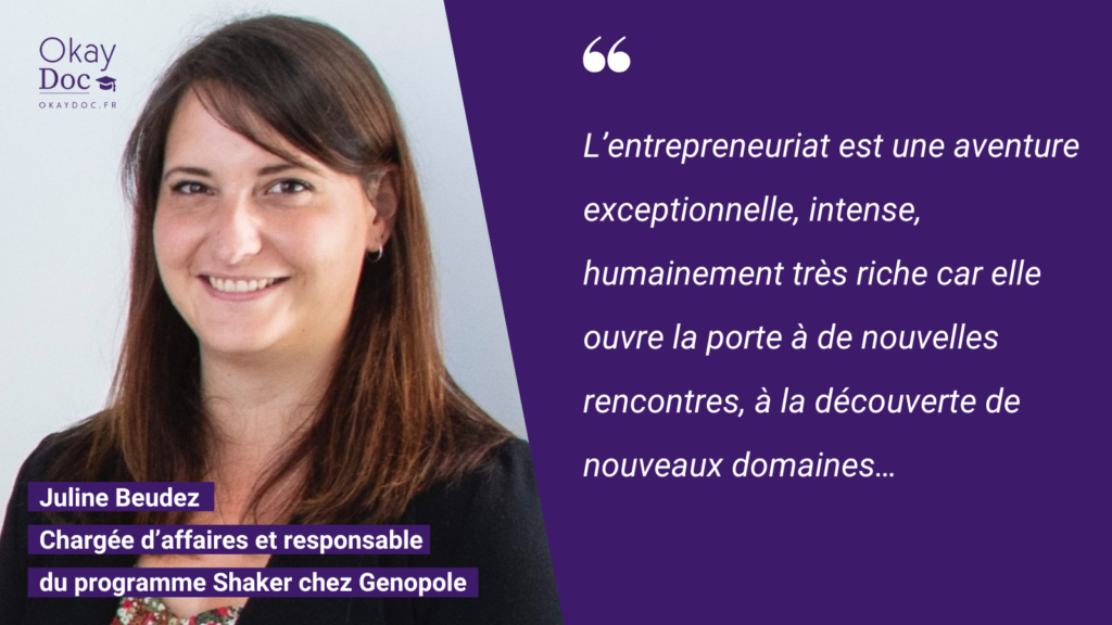 Juline Beudez, responsable du programme Shaker - biotechnologies