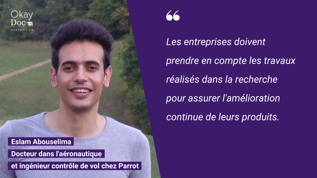 Eslam Abouselima, docteur en aéronautique