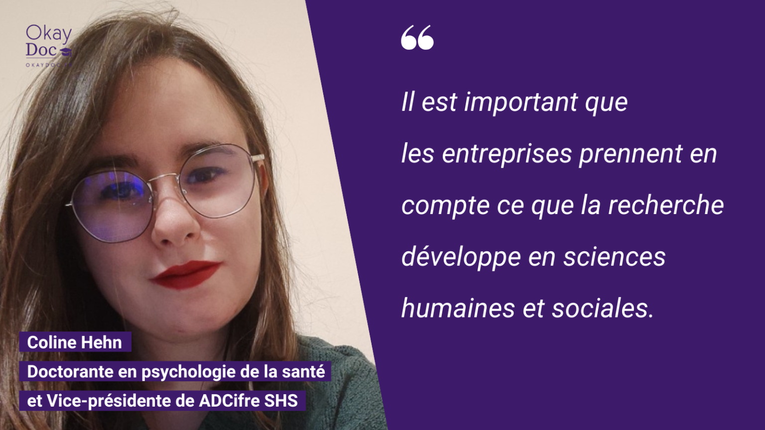 Sciences Humaines Et Sociales : 6 Questions à Coline Hehn