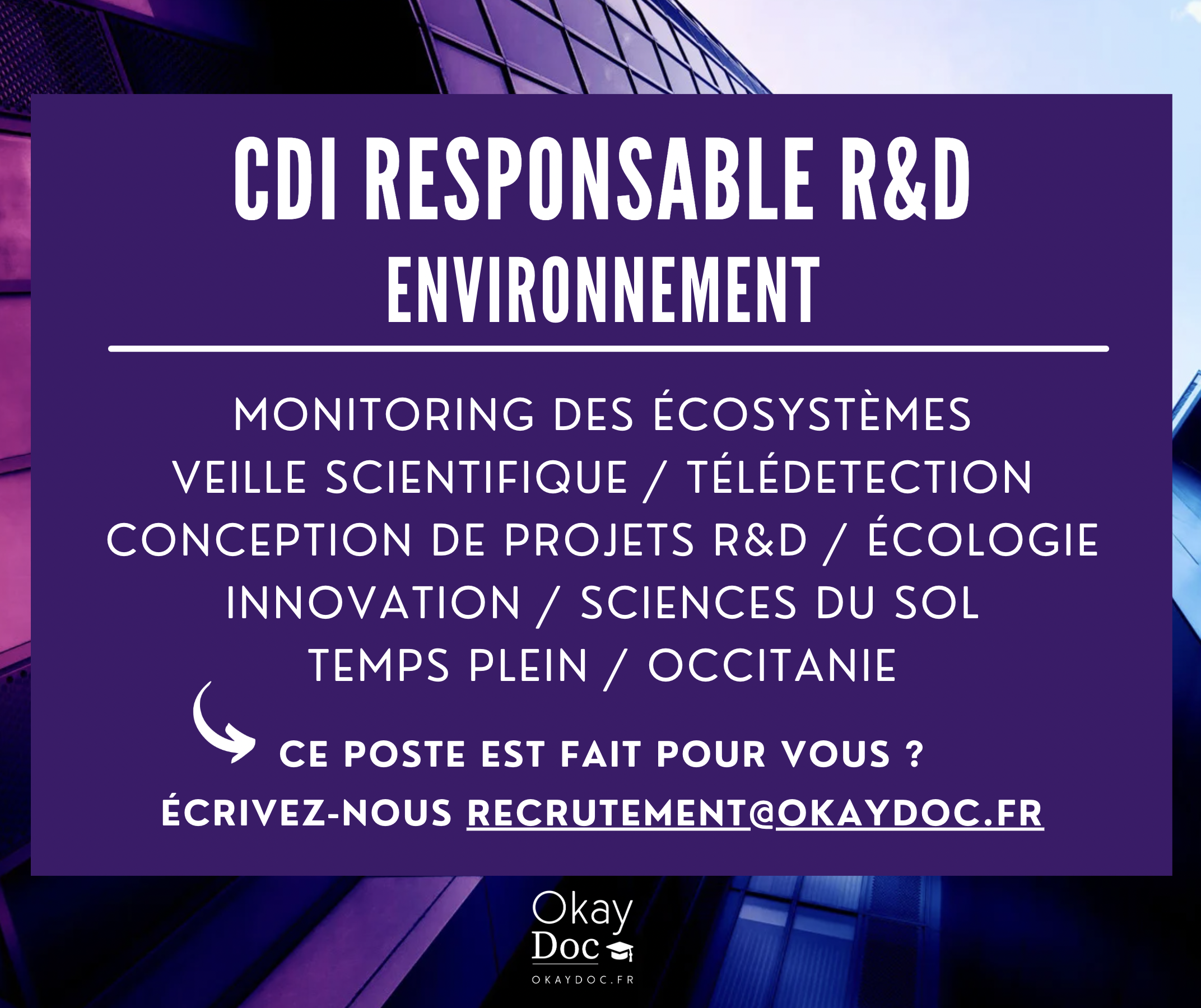 Recrutement Développement Durable responsable rd environnement