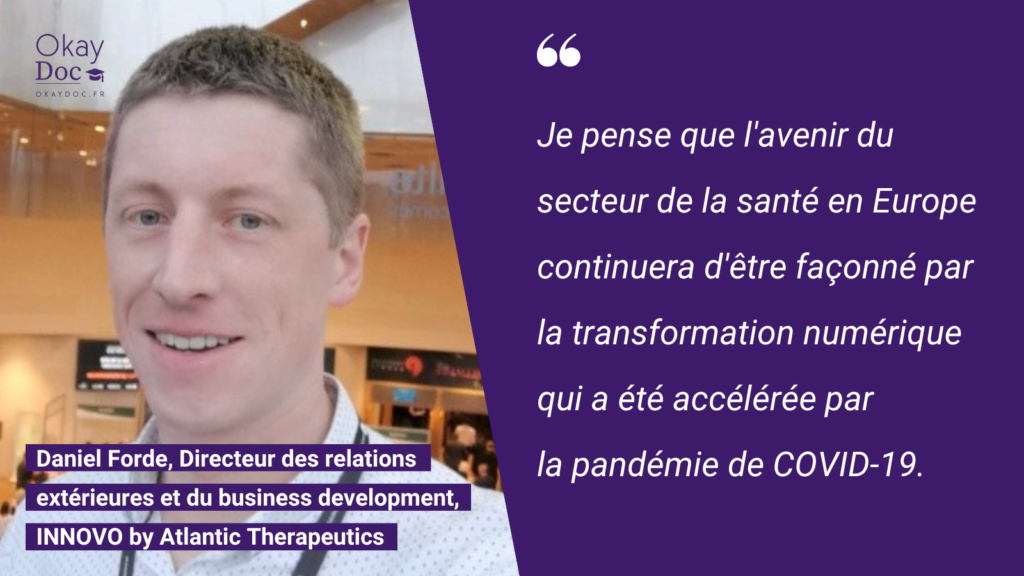 Recherche médicale : Daniel Forde, Directeur des relations extérieures et du business development chez INNOVO by Atlantic Therapeutics