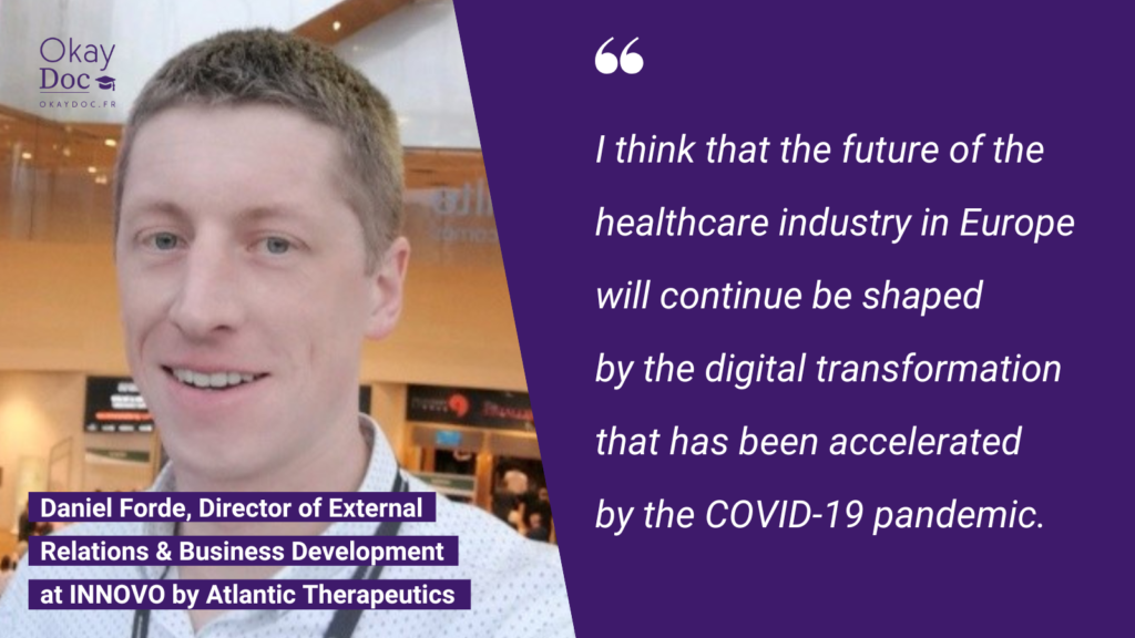 Medical research: Daniel Forde, Director of External Relations and Business Development at INNOVO by Atlantic Therapeutics