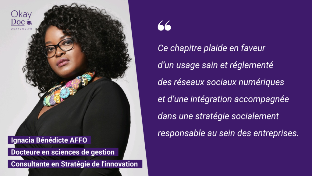 Interview de Ignacia Bénédicte AFFO, docteure en sciences de gestion et Consultante en Stratégie de l'innovation chez Myriagone Conseil au sujet de la RSE, l'innovation, le numérique...