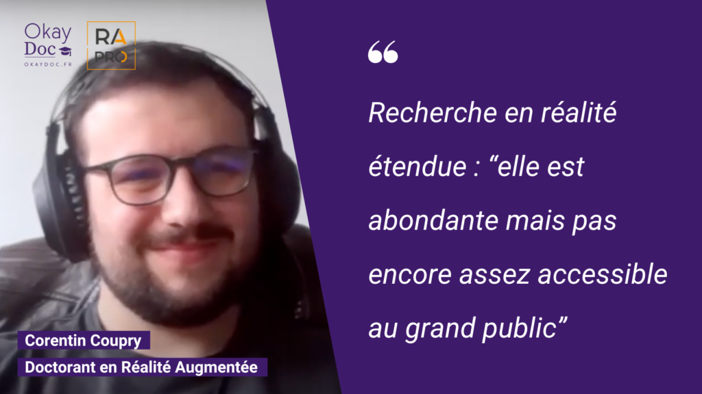 Corentin Coupry, doctorant en réalité étendue