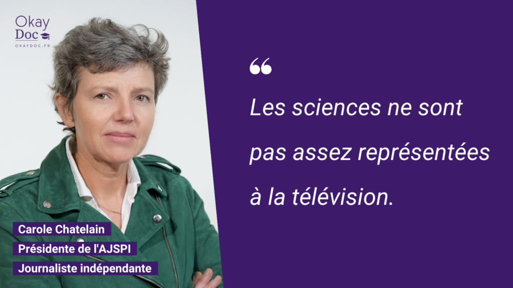 Carole Chatelain (AJSPI) : “Les sciences ne sont pas assez représentées à la télévision”