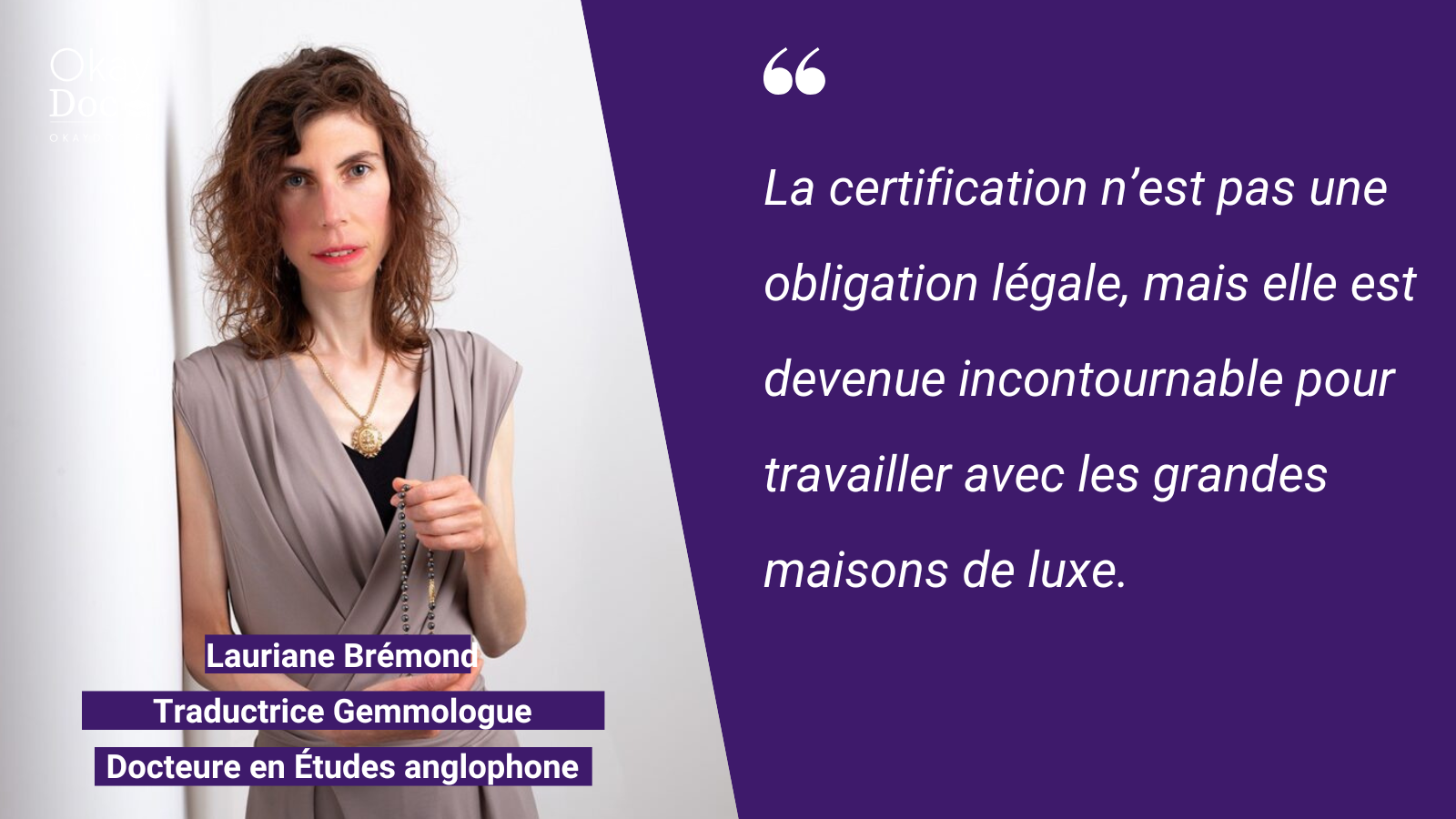 Lauriane Bremond RSE et Joaillerie
